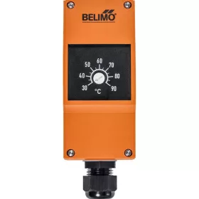   Belimo 01HT-101CA TW hőmérséklet-felügyelet, Kapcsoló, 30...90°C, Kapilláris 1 m, Automatikus reset