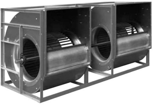 Nicotra ADH G2E4-0280 Kétoldalt szívó ékszíjas ikerventilátor lábazattal