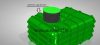 Roto RoBox 5m3-es Eső és szennyvíz tároló tartály - Föld alatti használathoz + 1 x TH6 x 4