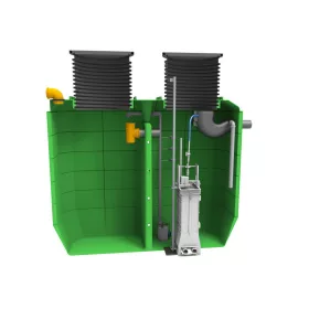   Roto RoMem 4 PE 4000L házi biológiai szennyvíz tisztító + 2 x TH6 x 4