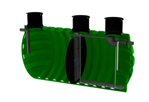 Roto RoClean WEB 40 PE 16000L biológiai szennyvíz tisztító + 1 x TH6 x 4 2xC8+H8