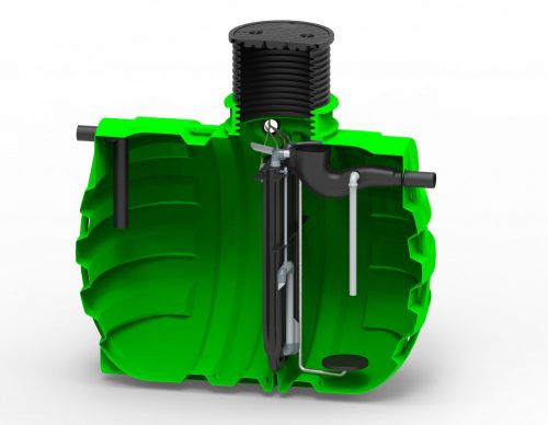 Roto RoClean WEB 6 PE 5000L házi biológiai szennyvíz tisztító + TH6 x 4