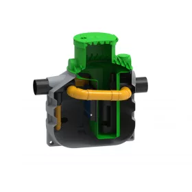   Roto RoOil NS 80/8 Olajcsapda 3200L 10%-os bypass-szal - NYAK NÉLKÜL