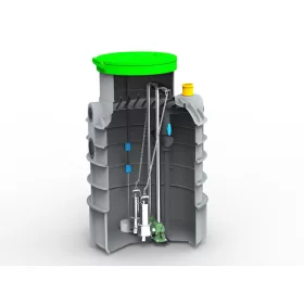   Roto RoPump 1200 X 2300 2x DAB FEKA VS 1200 szennyvíz átemelő két szivattyúval- NYAK NÉLKÜL