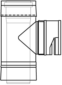 Almeva LAB Egyenes idom légbeszívóval - DN200/300