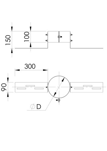 Almeva Födémrögzítő bilincs - DW25/230