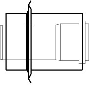 Almeva LIL Koncentrikus fali átvezető idom - DN200/300