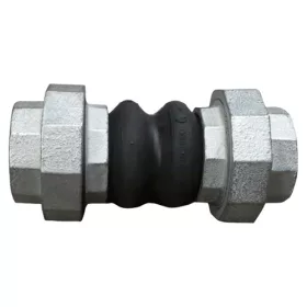   1301* – Menetes gumikompenzátor – EPDM – Horganyzott öntöttvas BB menetes vég 1/2”