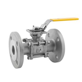   A711 – Saválló 3 részes karimás gömbcsap ISO peremmel DN15