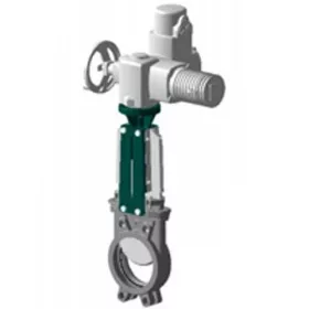   VG4400-004NI Késtolózár (GGG/SS304/NBR) emelkedő-orsós, uni-dir + AUMA-Norm SA S2-15min std. nyit-zár 3x400VAC elektromos hajtómű DN50