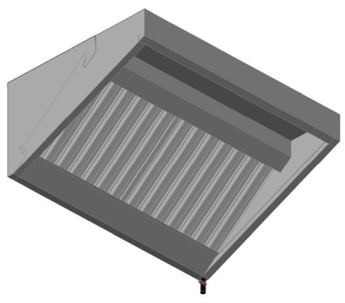 ATSE0910 Rozsdamentes snack elszívóernyő 900 X 1000 HxSZ(mm)