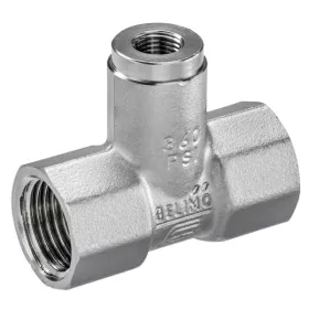   Belimo A-22PEM-A06 T-idom, DN 15, M10x1 külső közvetlen T1 merülő hőmérséklet-érzékelőhöz