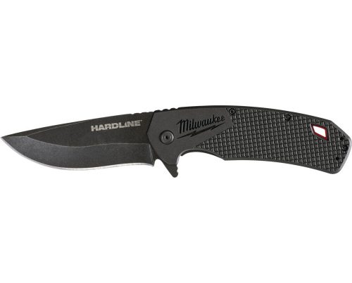 Milwaukee Összecsukható kés sima élű 89 mm, D2 acél, fekete  - 1 db