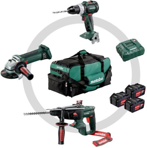 Metabo szett  SB18 LT BL; KHA 18 LTX; W18 LTX 3in1 (3db akksi+plus töltő)
