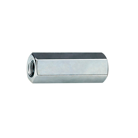 MS hatlapos menetes összekötő M8x20 mm, fehér cink horganyzott