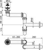 Tértakarékos mosdószifon DN63