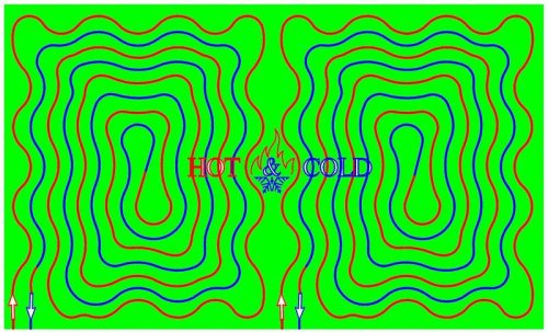 Fűtő-hűtő gipszkarton panel vízszintes 2,4 nm