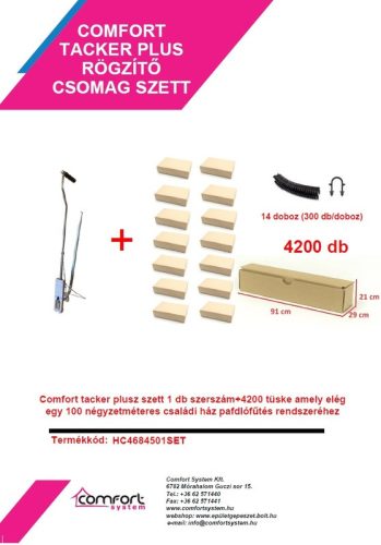 Comfort tacker plusz szett szerszám+4200 tüske