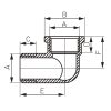 Krómozott könyök  3/4'', KB