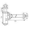 Hengeres búraszif G5/4”x32 mm. Állíth lefolyócső max.320 mm.