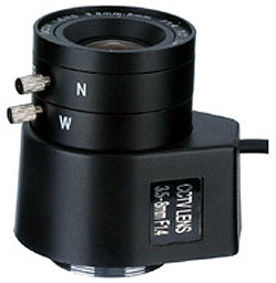 FEIHUA FH-03508MD-I 3.5-8mm, 95°-44°, F/1.4, 1/3 col, DC vezérelt írisz, CS.