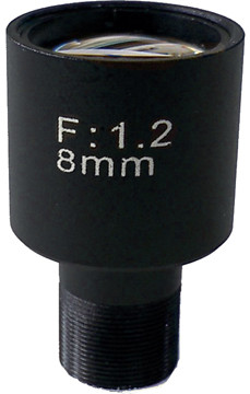 FEIHUA FH-0812BF 8mm, 34, 30°, F/1.2, 1/3 col, fix írisz, M12x0.5.