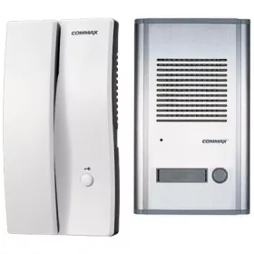   COMMAX DP-2S/DR-201A (HDO) 1 lakásos, 2 vezetékes, alumínium, süllyesztett kültériegység, lakáskészülék, 230VAC.