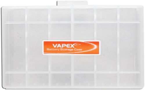 VAPEX 6AA/AAA Műanyag tartó 6 db AA vagy AAA méretű akkumulátorhoz vagy elemhez.
