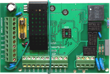 Micron SCORPION Z4120C panel 4+1 zónás, kommunikátoros riasztóközpont panel.