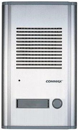 COMMAX DR-201A Egy lakásos kaputelefon kültériegység, 2 vezetékes, eloxált alumínium ház.