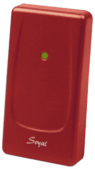 SOYAL AR-723HW piros Önálló vagy hálózati vezérlő, kártyaolvasó, ajtóvezérlő, PC csatlakozás, időjárásálló.