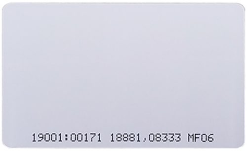 SOYAL AR-TAGCI3W50F-MF06 Economy, írható/olvasható Mifare kártya, 13.56MHz, MF06, hitelkártya méretű, 0.84mm.