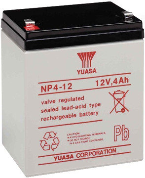 YUASA 12V 4Ah 12V, 4Ah, zselés, ólom akkumulátor, gondozásmentes, 90x70x106mm, 1.75kg.