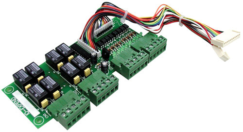 SOYAL AR-716E-IO Ajtóvezérlés bővítő panel AR-716-hoz, 8 db relékimenet, 8 db kilépési gomb bemenet.