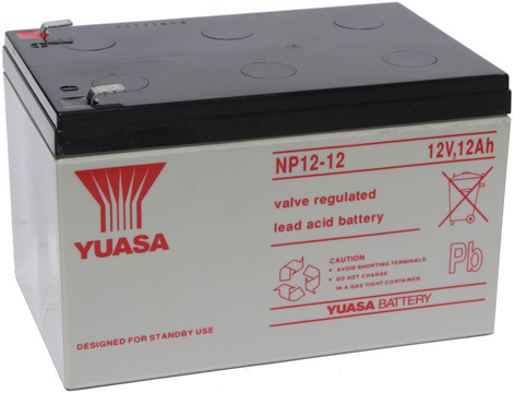 YUASA 12V 12Ah 12V, 12Ah, zselés, savas ólom akkumulátor, gondozásmentes, 151x99x100.5mm, 3.5kg.