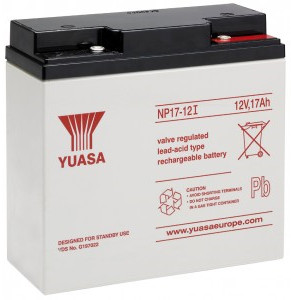 YUASA 12V 17Ah 12V, 17 Ah, zselés, ólom akkumulátor, gondozásmentes, 181x167x76mm, 5, 97kg.