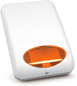 SATEL SPL5010O Kültéri piezzo hang-fényjelző, 120dB, narancssárga fényjelzés, 12VDC.