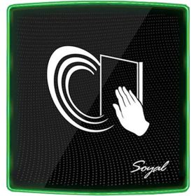   SOYAL AR-PB-888BI-GR zöld/piros Esztétikus infravörös érintésnélküli süllyesztett, közelítő kapcsoló zöld és piros LED-el.