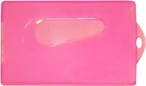 S. AM Proximity kártyatok No.1 pink Műanyag, rózsaszínű tok szabványos, hitelkártya méretű proximity kártyákhoz.