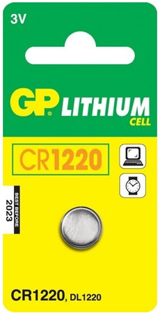 GP CR1220 CR1220 gombelem, 3V, 35mAh, lítium.