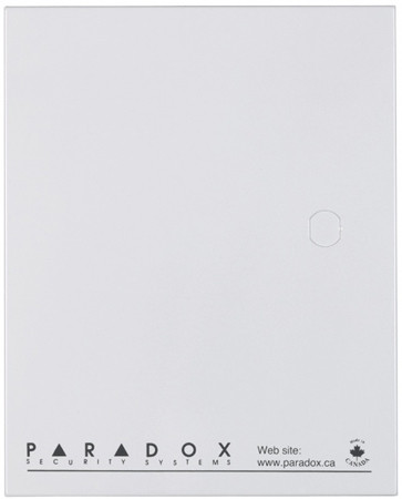 PARADOX doboz 210 x 260 HU Fémdoboz Paradox központokhoz, bővítő modulokhoz, fehér, Paradox felirat, 210x260mm.