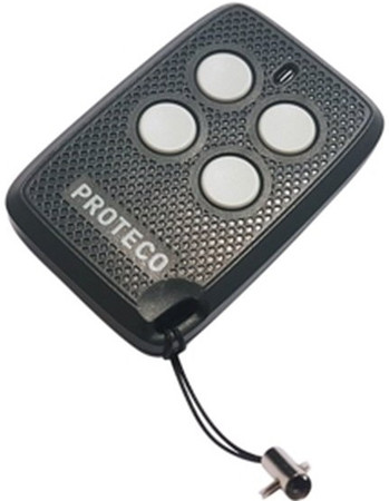 PROTECO PTX4P1I (Angie) 4 csatornás adó, fix kódos, 433 MHz, 10 bites kódolás, 50-80m hatótávolság.