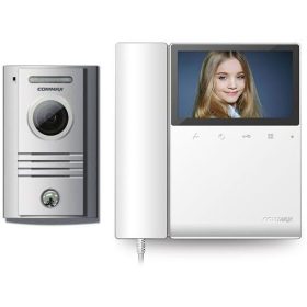   COMMAX CDV-43K/DRC-40K 1 lakásos video kaputelefon, 4 vezetékes, falonkívüli kültériegység, kézibeszélős.