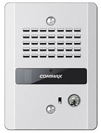 COMMAX DR-2GN 1 lakásos, 2 vezetékes kaputelefon, vandál biztos kivitel, LED világítás, 9VDC (beltérirről).