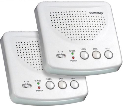 COMMAX WI-2B szett 2 csatornás, vezeték nélküli házi telefonkészülék szett, állítható hangszint, fehér.
