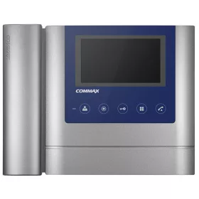   COMMAX CDV-43MH Video kaputelefon beltéri egység, kézi beszélős, 4.3", , TFT-LCD, 4 vezetékes, kék és fehér, fém.