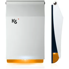   Ksenia imago wls fehér/narancs Kültéri hang- és fényjelző, 868MHz, 100dB, narancs prizma, fehér.