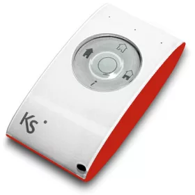   Ksenia opera piros Kétirányú távkapcsoló, 868MHz, 4 gomb, pánikgomb, LED, rezgés, piros.