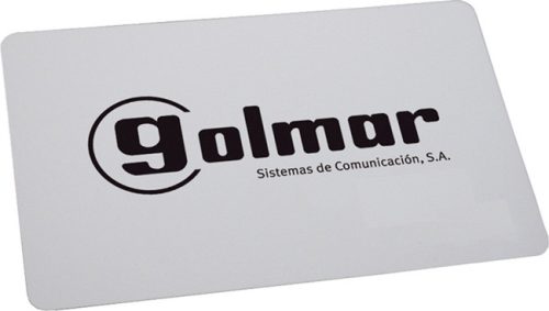 Golmar NFC/MU RFID programozható proximity kártya, maximum 100 belépéshez.