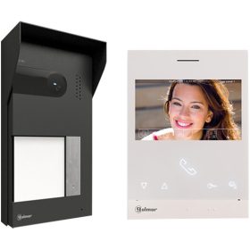   Golmar S5110/ART4 Lite Színes szett, 2 vezetékes, bővíthető, falon kívüli kültéri, 4.3", beltéri, intercom, tápegység.